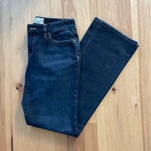 Ann Taylor Dark Wash Curvy Boot Jean, Size 6